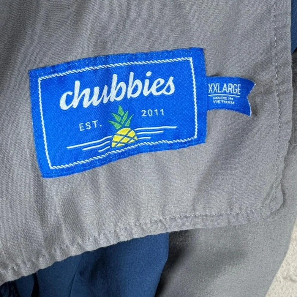 Chubbies Everywear Shorts Mens XXL Navy Blue 6 Inch Inseam Stretch Athleisure